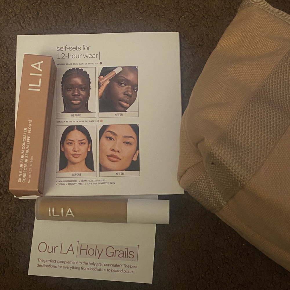 ILIA Neutral Mini Tote with Concealer & Sample Pouches - Beige - Picture 9 of 10